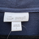 Switch J Jill Pure Jill Luxe Tencel Cowl Neck Tunic Sweater Navy Pockets Womens Large 2 image