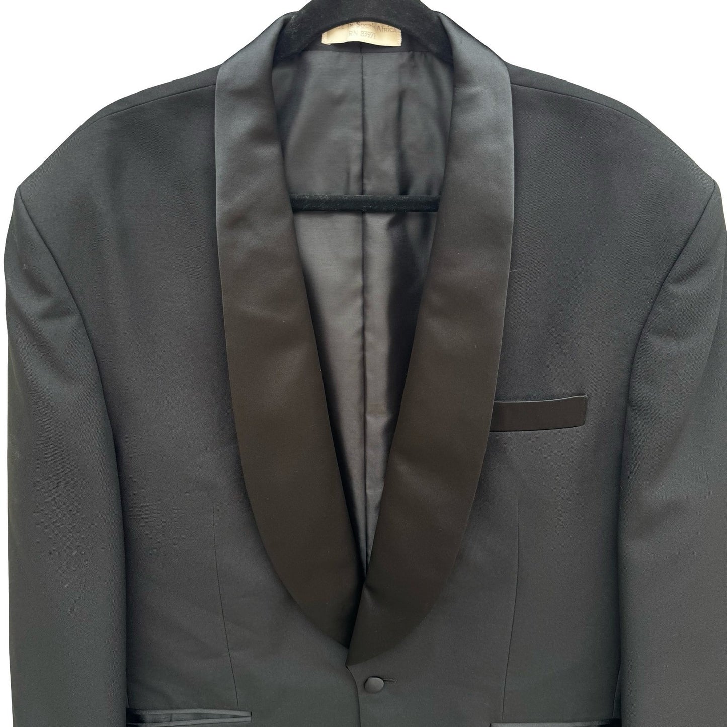 Allesandro by Bruno Allesandro Mens Black Tuxedo Jacket Shawl Lapel Blazer 44R