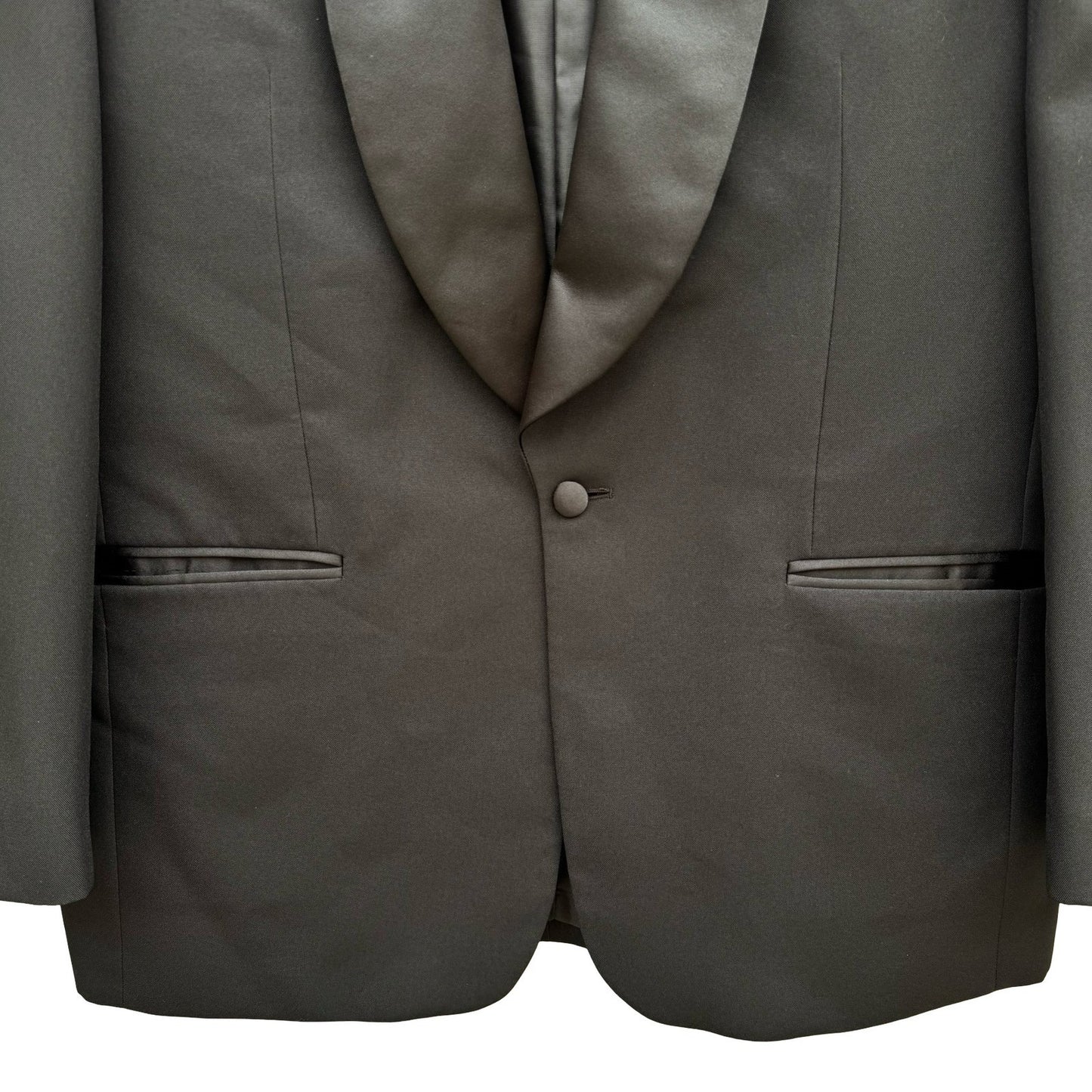 Allesandro by Bruno Allesandro Mens Black Tuxedo Jacket Shawl Lapel Blazer 44R