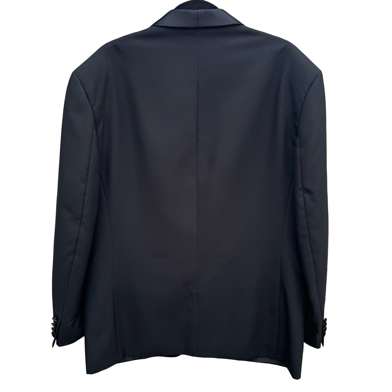Allesandro by Bruno Allesandro Mens Black Tuxedo Jacket Shawl Lapel Blazer 44R
