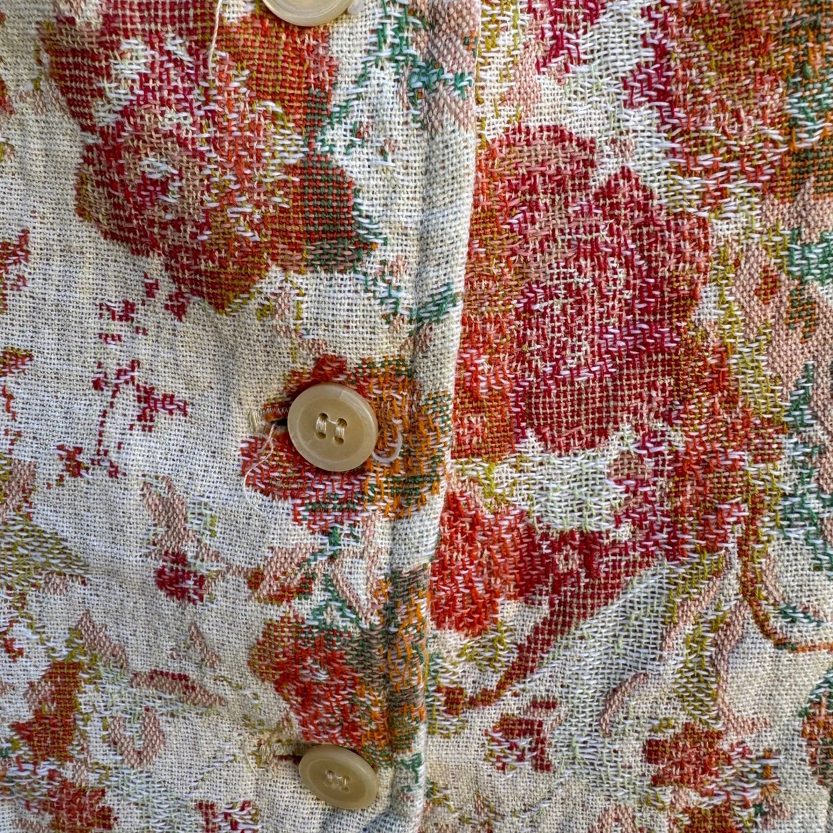 Lord & Taylor Vintage 90s Grandma Cottagecore Floral Tapestry Jacquard Vest M