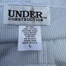 Switch Under Construction Womens Blue White Pinstripe Cotton Pajama Pants Size L USA 2 image
