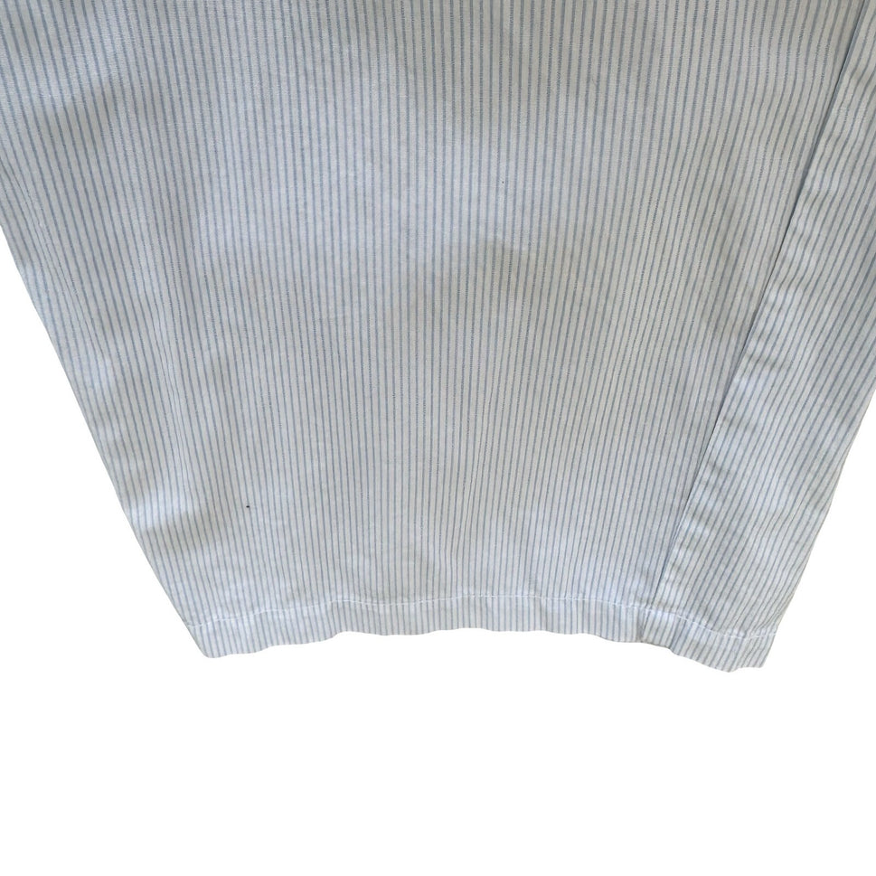Under Construction Womens Blue White Pinstripe Cotton Pajama Pants Size L USA