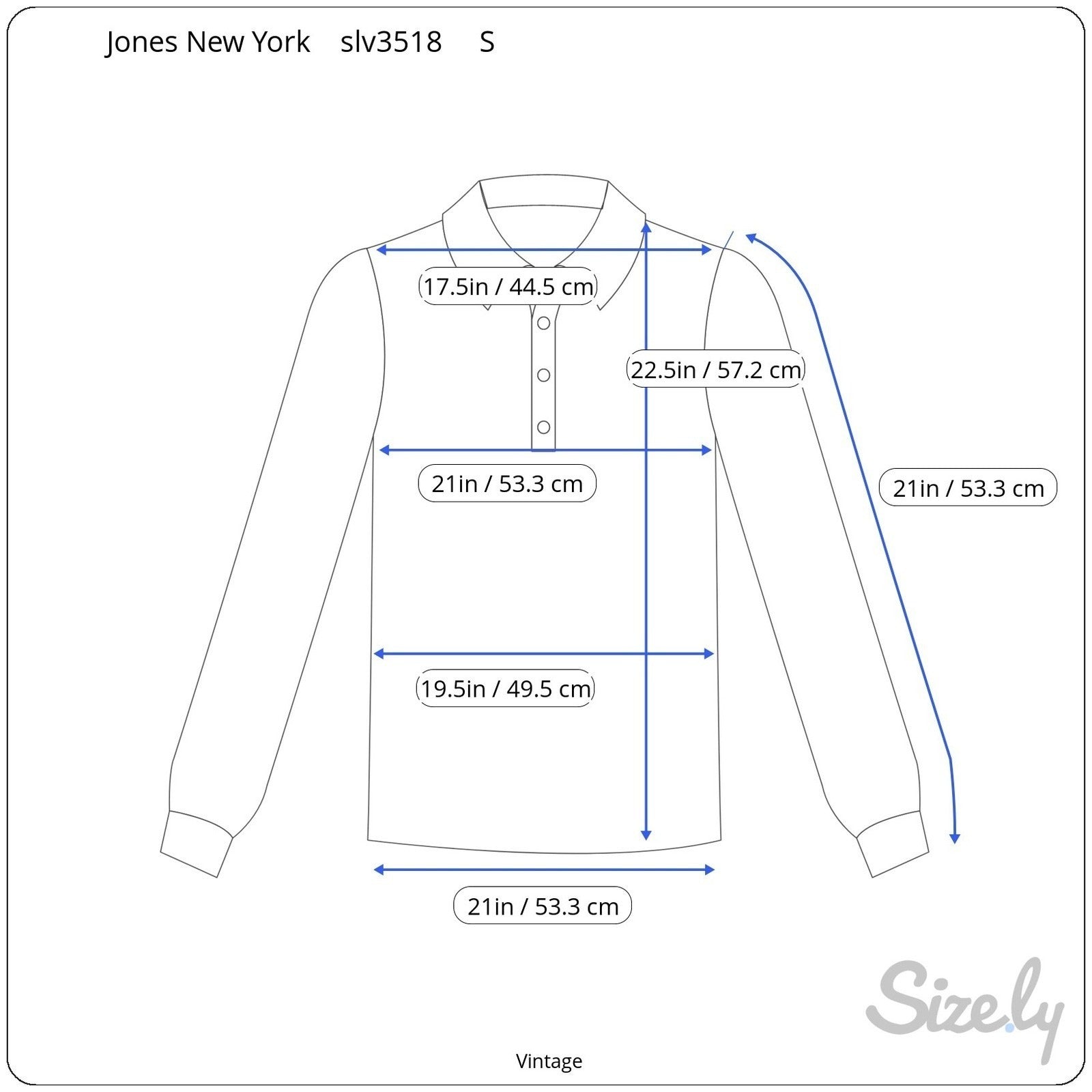 Jones New York Sport Vintage Sage Green Polo V-Neck Sweater Long Sleeve P/S