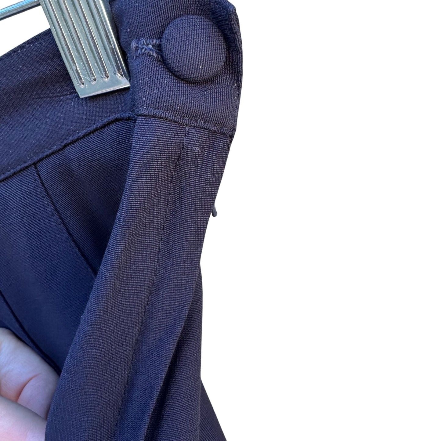 Synari Vintage Womens Navy Pleated Cheerleader Tennis Side Zip Mini Skirt 16