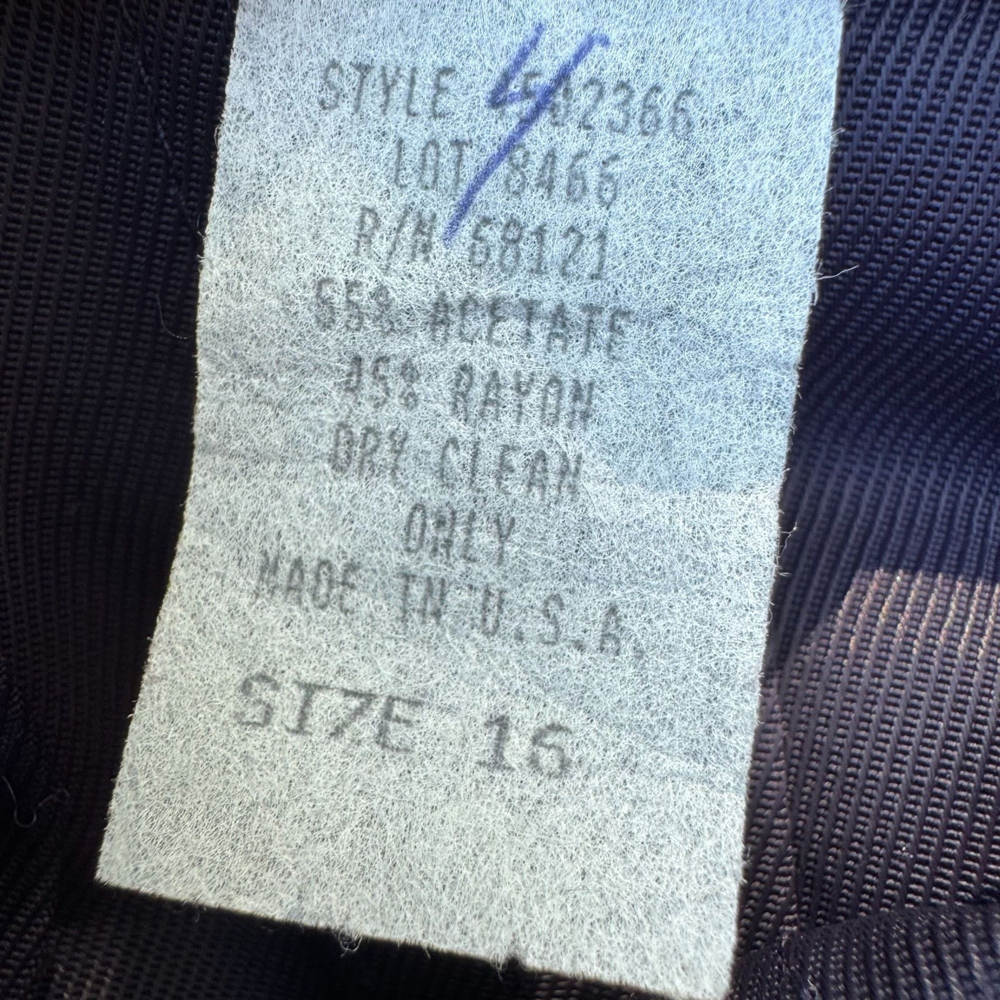 Synari Vintage Womens Navy Pleated Cheerleader Tennis Side Zip Mini Skirt 16