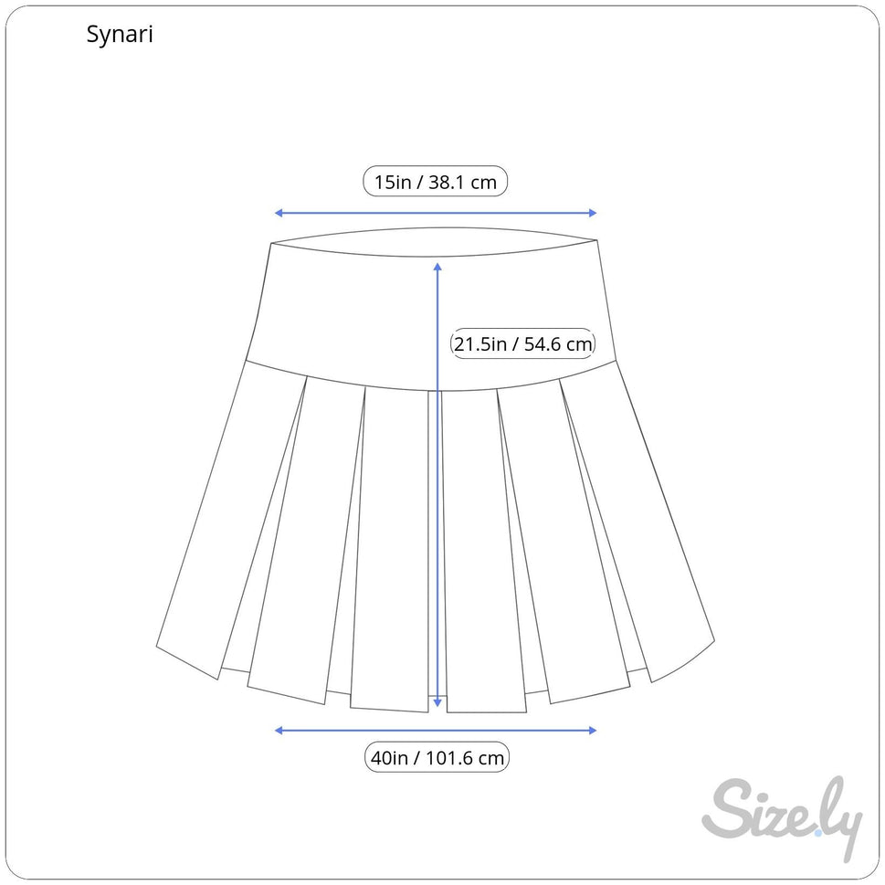 Synari Vintage Womens Navy Pleated Cheerleader Tennis Side Zip Mini Skirt 16