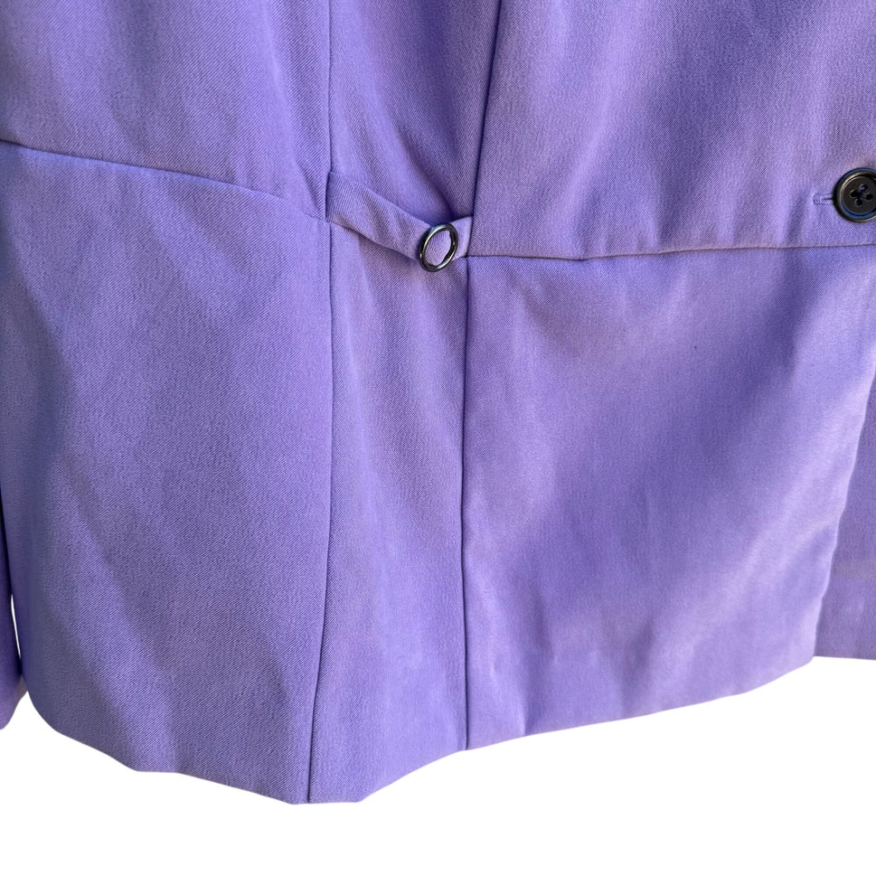 Lady Dorby Vintage Womens Preppy Lavender Office Professional Blazer Jacket 24W