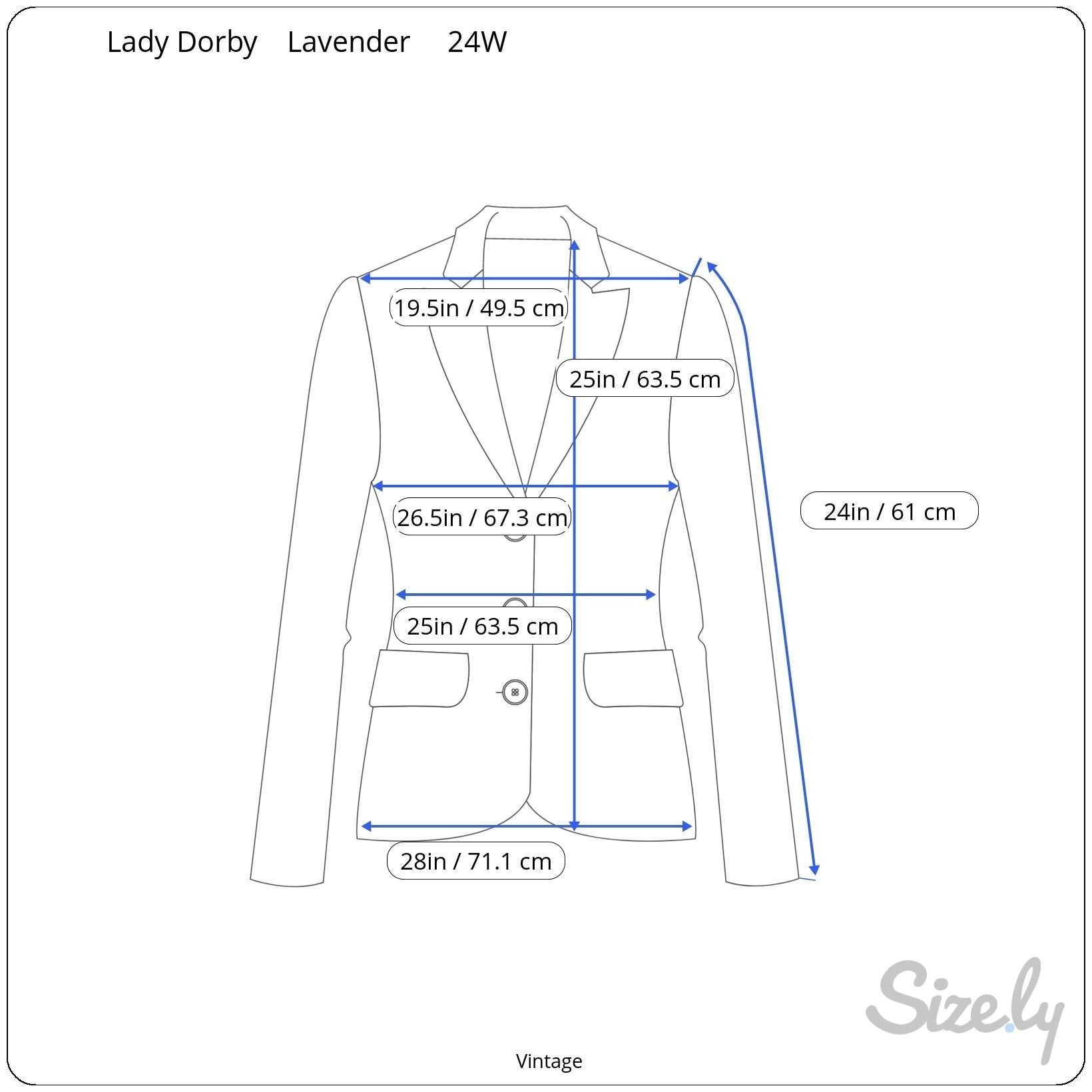 Lady Dorby Vintage Womens Preppy Lavender Office Professional Blazer Jacket 24W