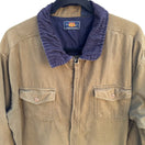 Switch Route 66 Vintage Mens Brown Cotton Work Jacket Corduroy Collar Full Zip Large 3 image