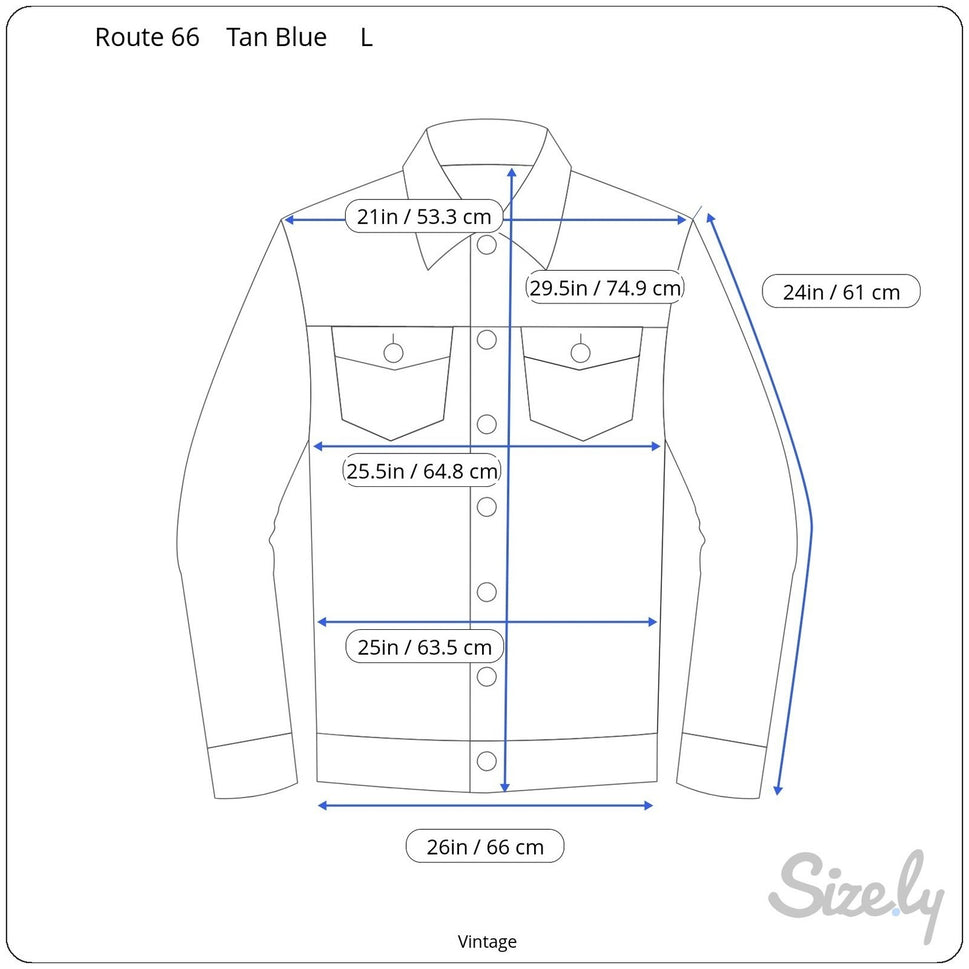 Route 66 Vintage Mens Brown Cotton Work Jacket Corduroy Collar Full Zip Large