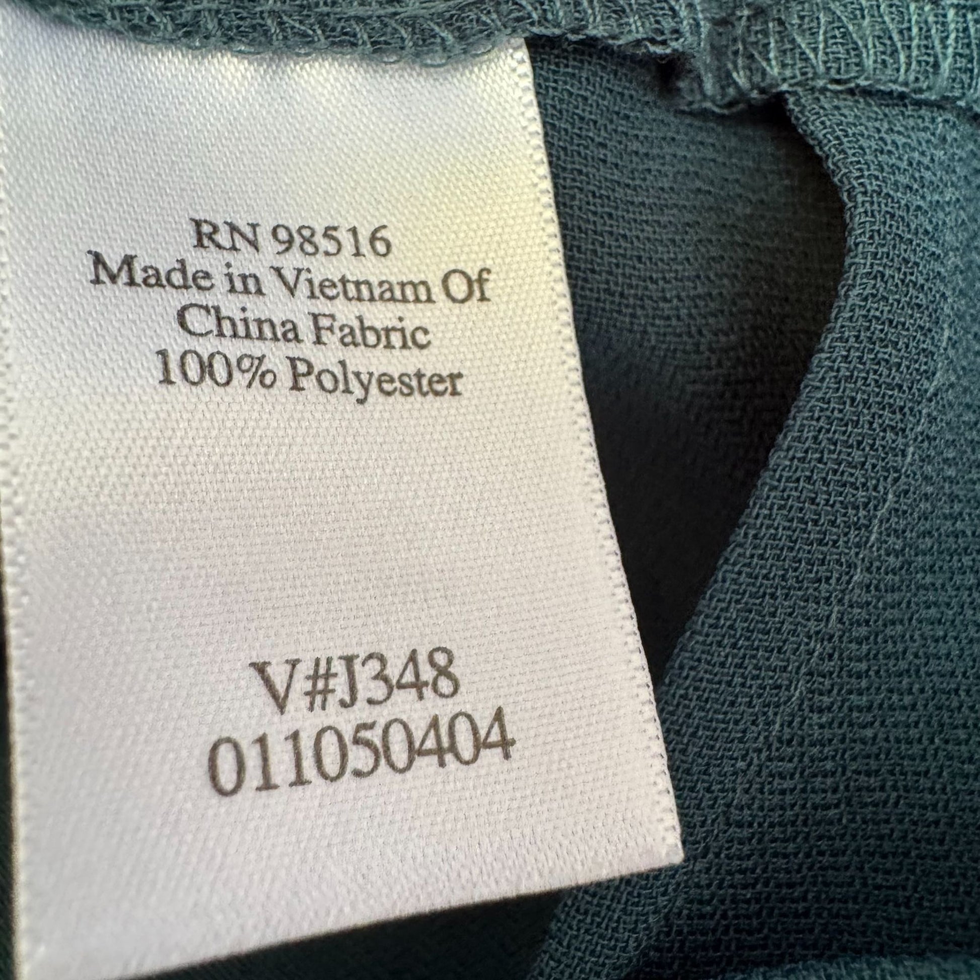 Coldwater Creek Womens Teal Back Zip Straight Leg Preppy Classic Dress Pants 16