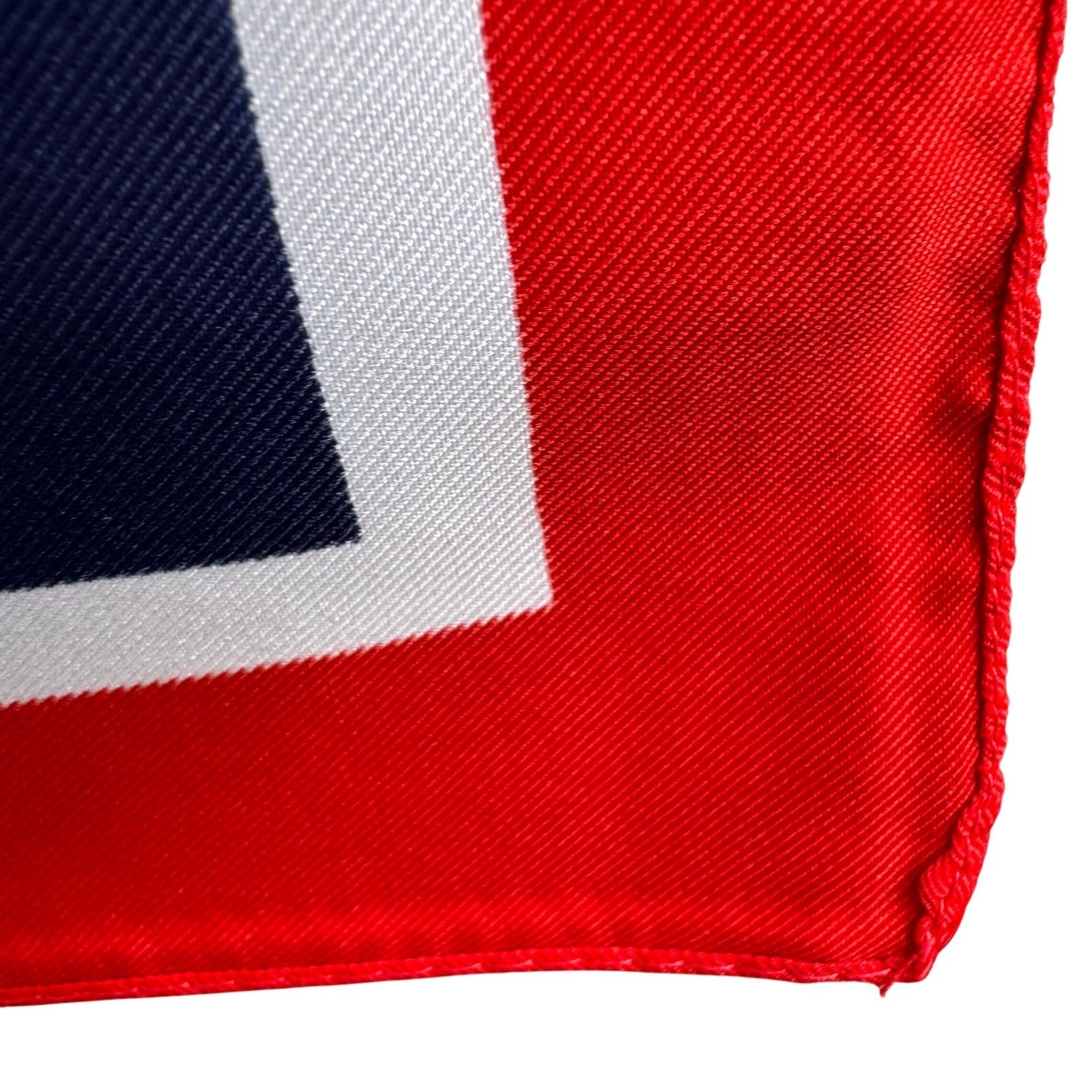 Royal Viking Line Scarf Red White Navy Blue Logo Print Souvenir Made in Europe