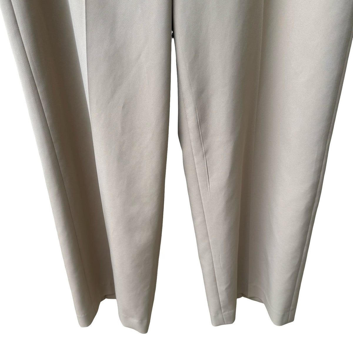 Kenneth Cole Carreman French Fabric Minimalist Straight Leg Dress Pants Tan 12