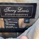 Switch Terry Lewis Vintage Womens Beige Suede Leather Luxury Blazer Jacket 8P Regency 2 image