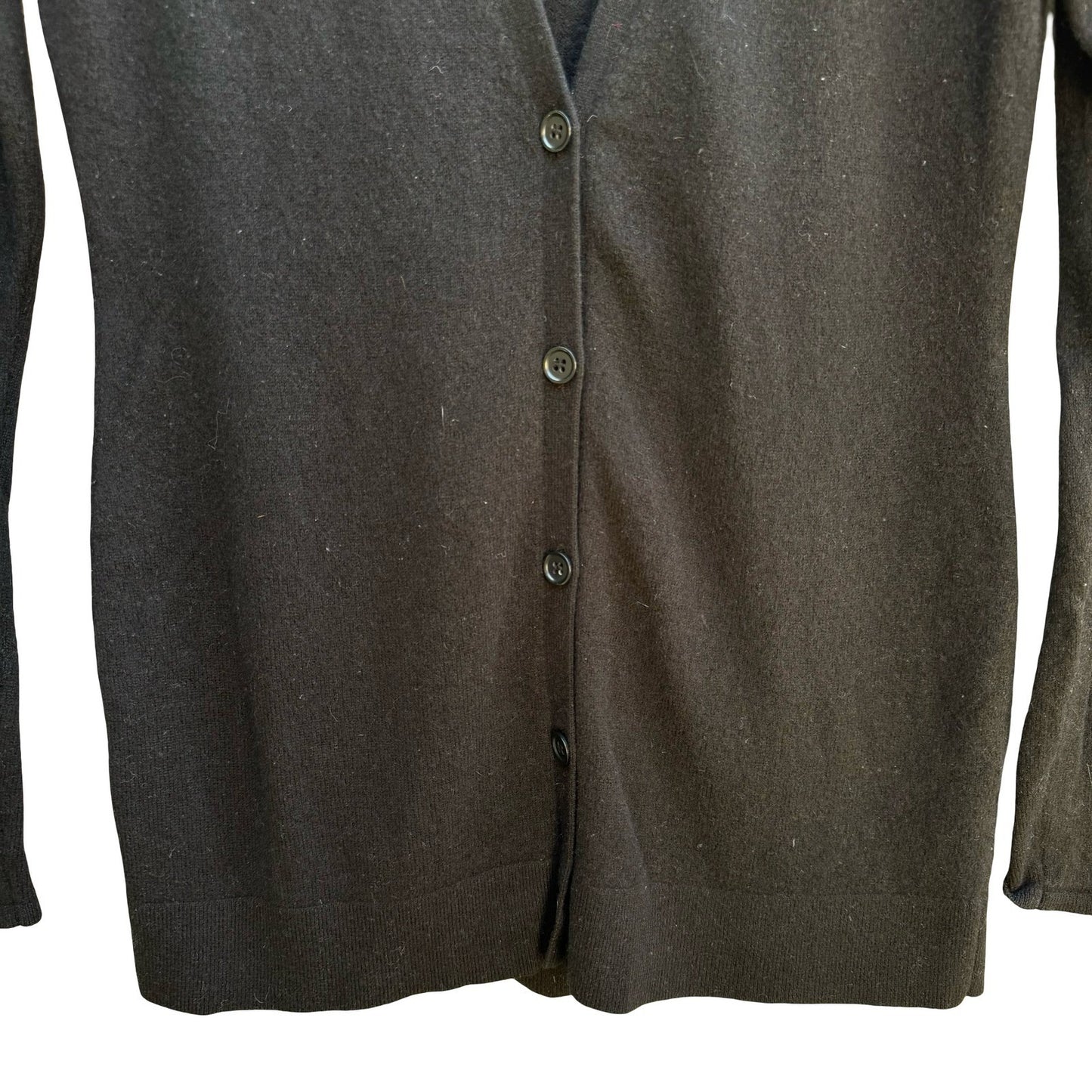 Saks Fifth Avenue 100% Cashmere Quiet Luxury Minimalist Soft Cardigan Sweater S