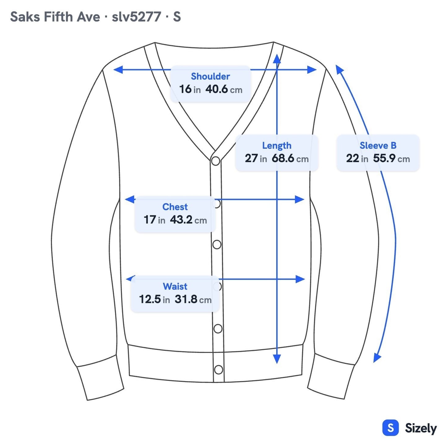Saks Fifth Avenue 100% Cashmere Quiet Luxury Minimalist Soft Cardigan Sweater S