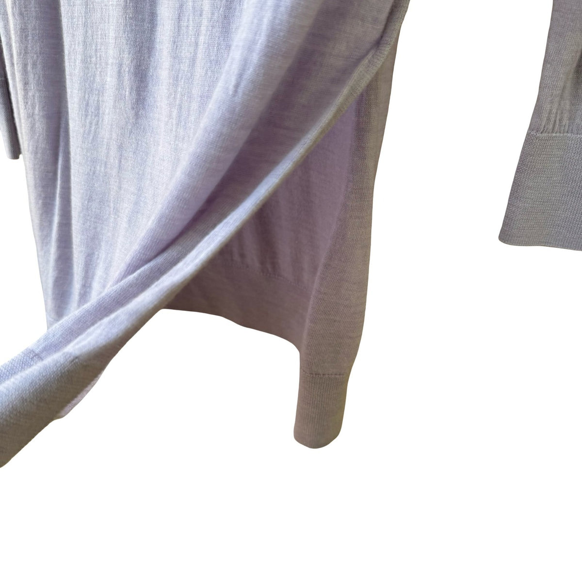 J Crew Tippi 100% Merino Wool Preppy Minimalist Sweater Pastel Lavender XXS