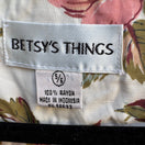 Switch Betsy's Things Vintage 90s Cottagecore Shabby Chic Floral Lace Collar Midi Dress 2 image