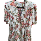 Switch Betsy's Things Vintage 90s Cottagecore Shabby Chic Floral Lace Collar Midi Dress 3 image