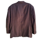 Switch Bert Pulitzer Signature Collection Vintage Mens Brown Pure Silk Blazer Jacket 46R 2 image