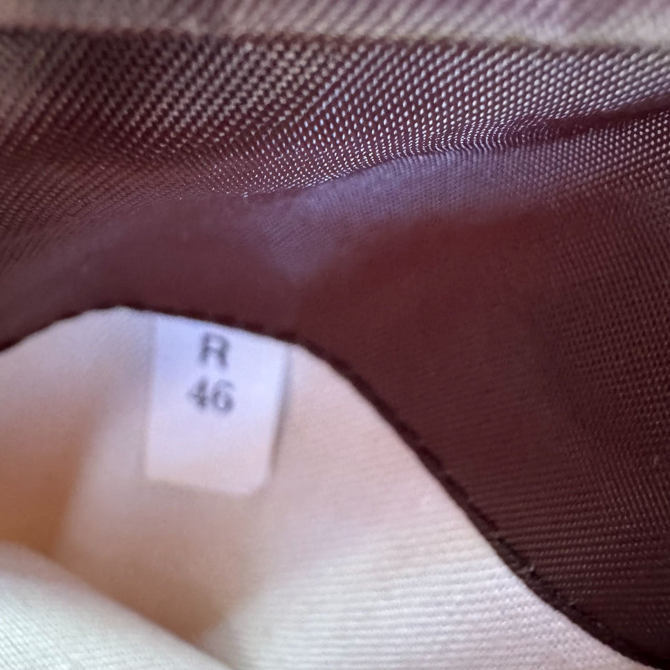 Bert Pulitzer Signature Collection Vintage Mens Brown Pure Silk Blazer Jacket 46R