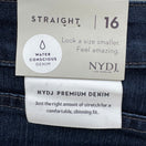 Switch NYDJ Marilyn Straight Leg Jeans Burbank Dark Wash Lift Tuck M10K43BK4339 Size 16 2 image
