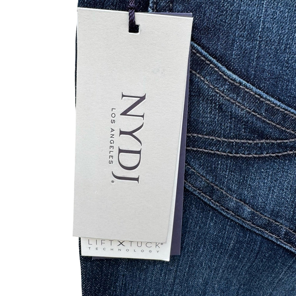 NYDJ Marilyn Straight Leg Jeans Burbank Dark Wash Lift Tuck M10K43BK4339 Size 16