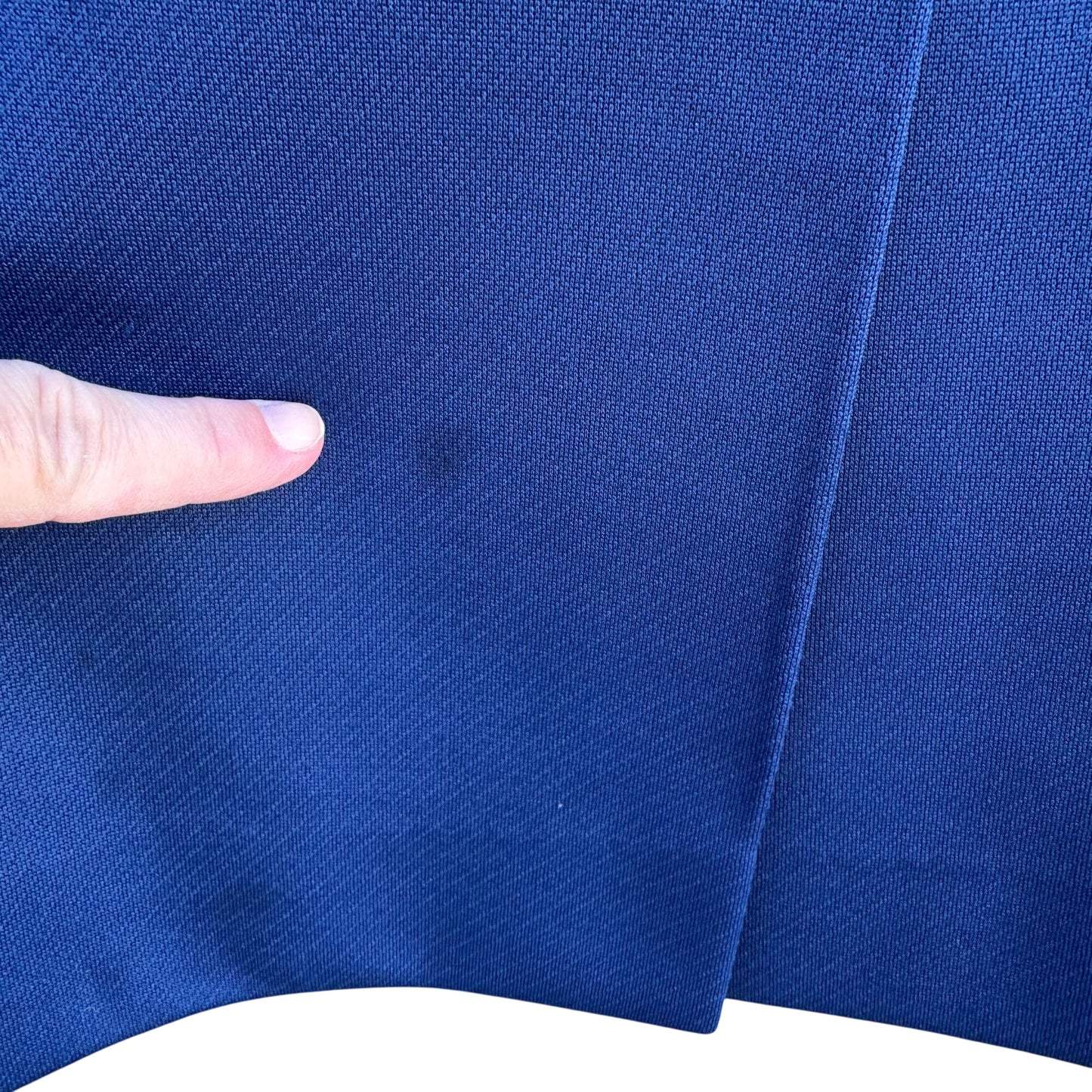 Bullocks Wilshire Vintage 60s 70s Womens Royal Blue A Line Mod Coat Overcoat L