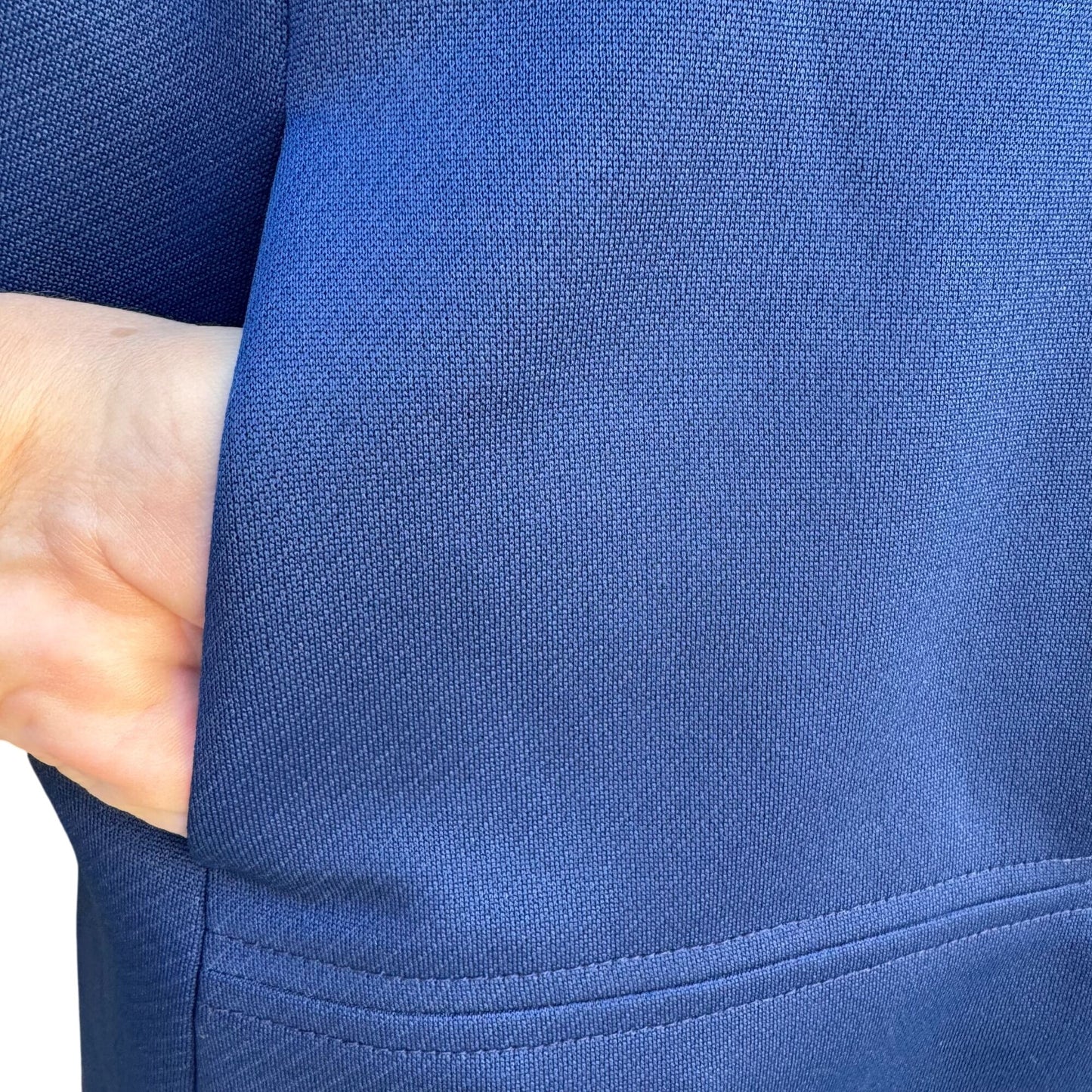 Bullocks Wilshire Vintage 60s 70s Womens Royal Blue A Line Mod Coat Overcoat L