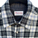 Switch Windridge Mervyns Vintage Plaid Grunge Retro Mens Black White Flannel Shirt M 2 image