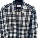 Switch Windridge Mervyns Vintage Plaid Grunge Retro Mens Black White Flannel Shirt M 3 image