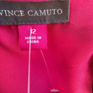 Switch Vince Camuto Zen Bloom Tiered Asymmetrical Shift Cocktail Dress Hot Pink 12 NEW 2 image