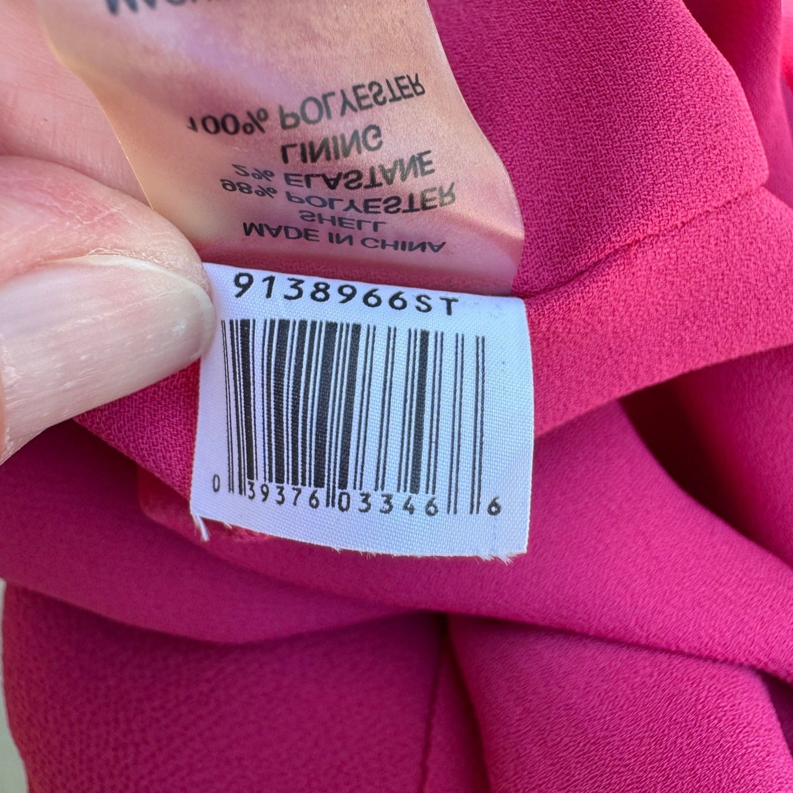 Vince Camuto Zen Bloom Tiered Asymmetrical Shift Cocktail Dress Hot Pink 12 NEW
