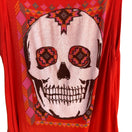 Switch Daydreamer LA Women&#39;s Red Skull Graphic Print Layered Back Streetwear Tank Top L 2 image