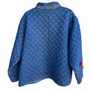 Switch Maggie Barnes Petites Vintage Womens Floral Embroidery Quilted Denim Jacket 26WP 2 image