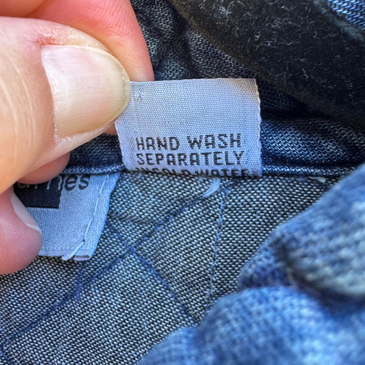 Maggie Barnes Petites Vintage Womens Floral Embroidery Quilted Denim Jacket 26WP