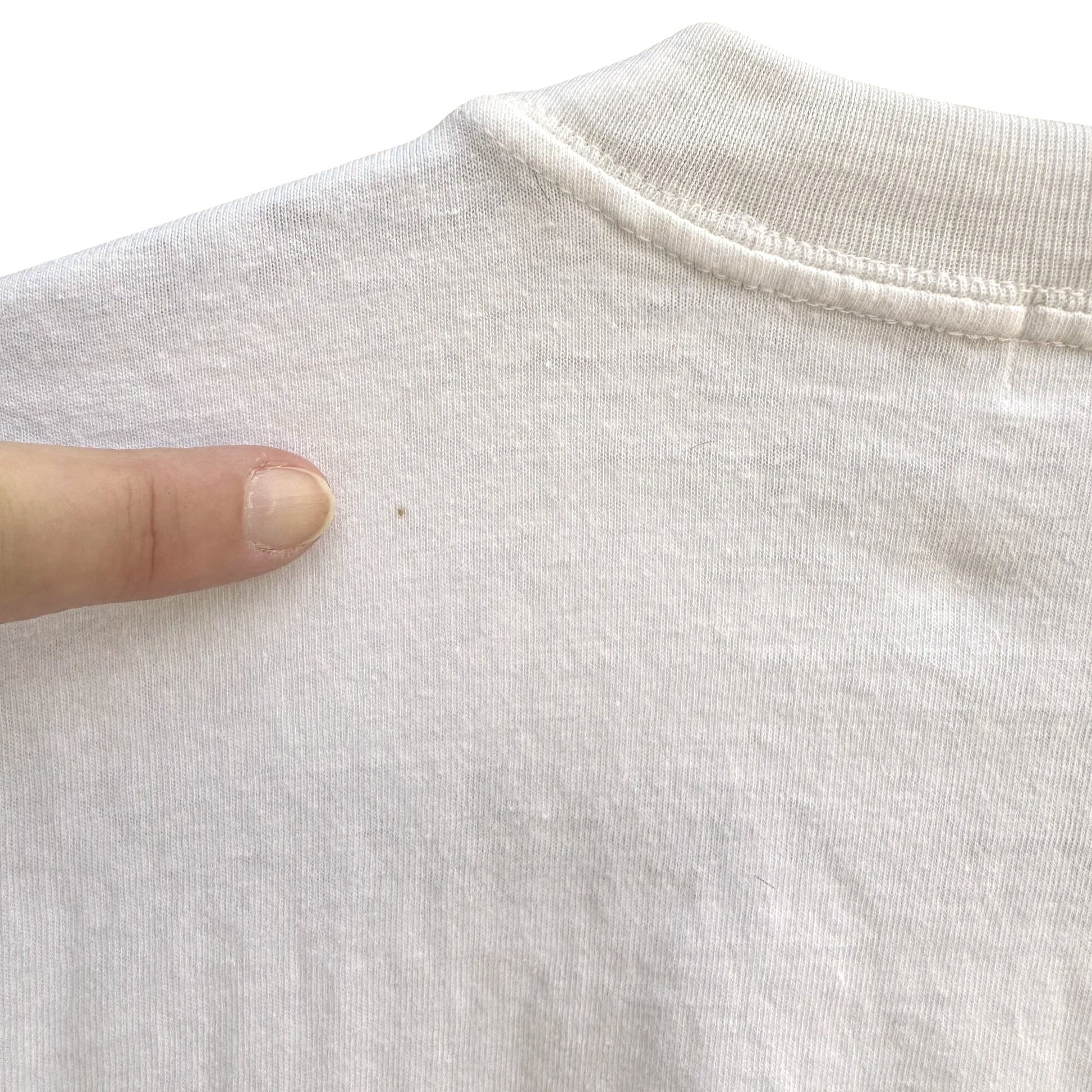 Hard Rock Cafe Singapore Vintage White Graphic Print Asics All Cotton Tee Shirt L