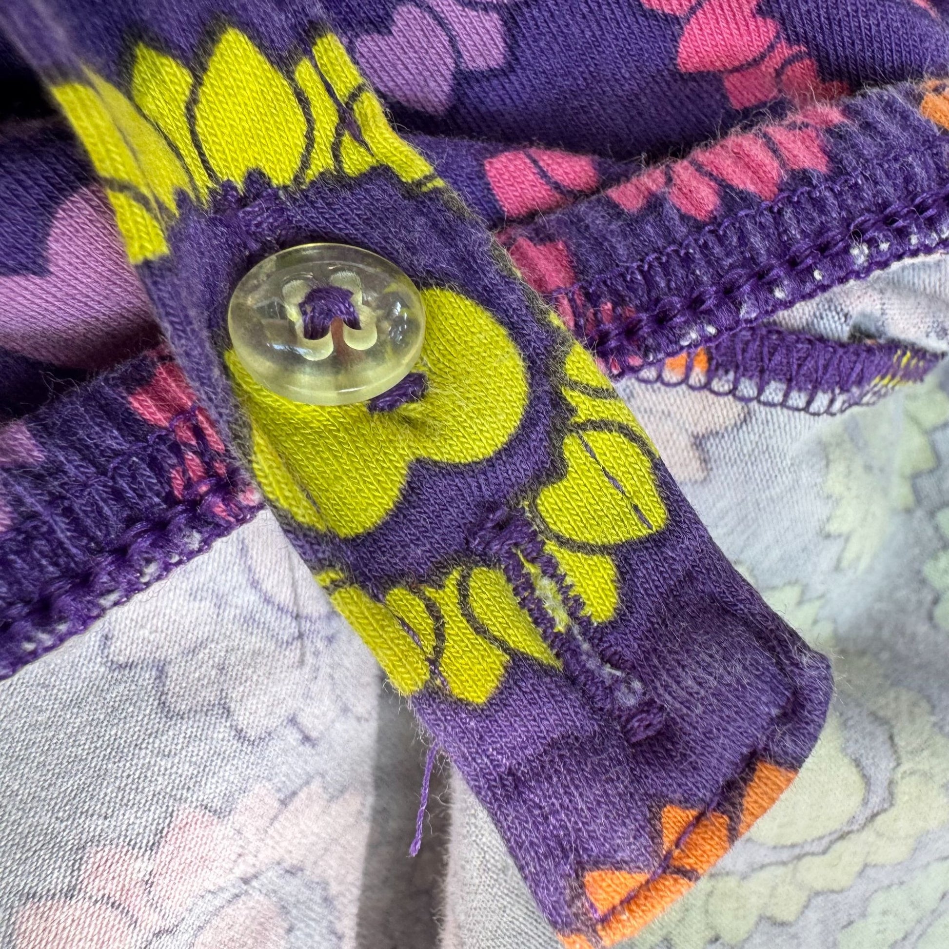 Circo Heart Print Ruffle Hem Cotton Blend Multicolor Romper Girls XL Womens S/XS