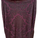 Switch Damask Dark Romance Whimsigoth Midi Skirt Burgundy Gothic Baroque Victorian 2 image