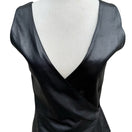 Switch BCBG Max Azria Y2K 90s Biker Chic Edgy Moto Goth Luxury Leather Wrap Top Vest S 3 image