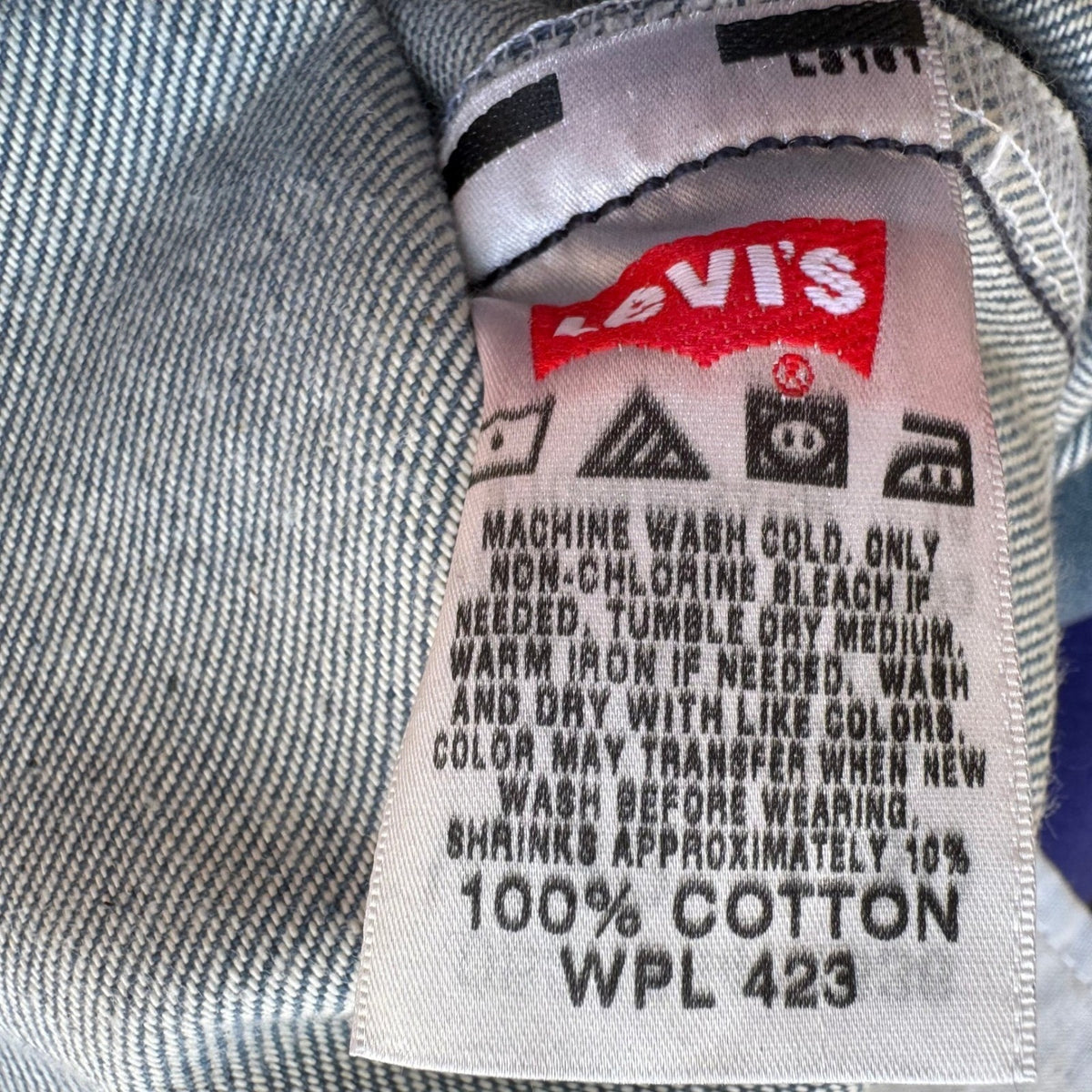Levis 501 Original Straight Leg Button Fly Jeans Made In Mexico Blue Mens 33x30