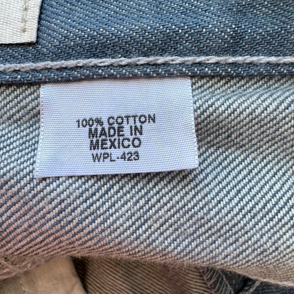 Levis 501 Original Straight Leg Button Fly Jeans Made In Mexico Blue Mens 33x30