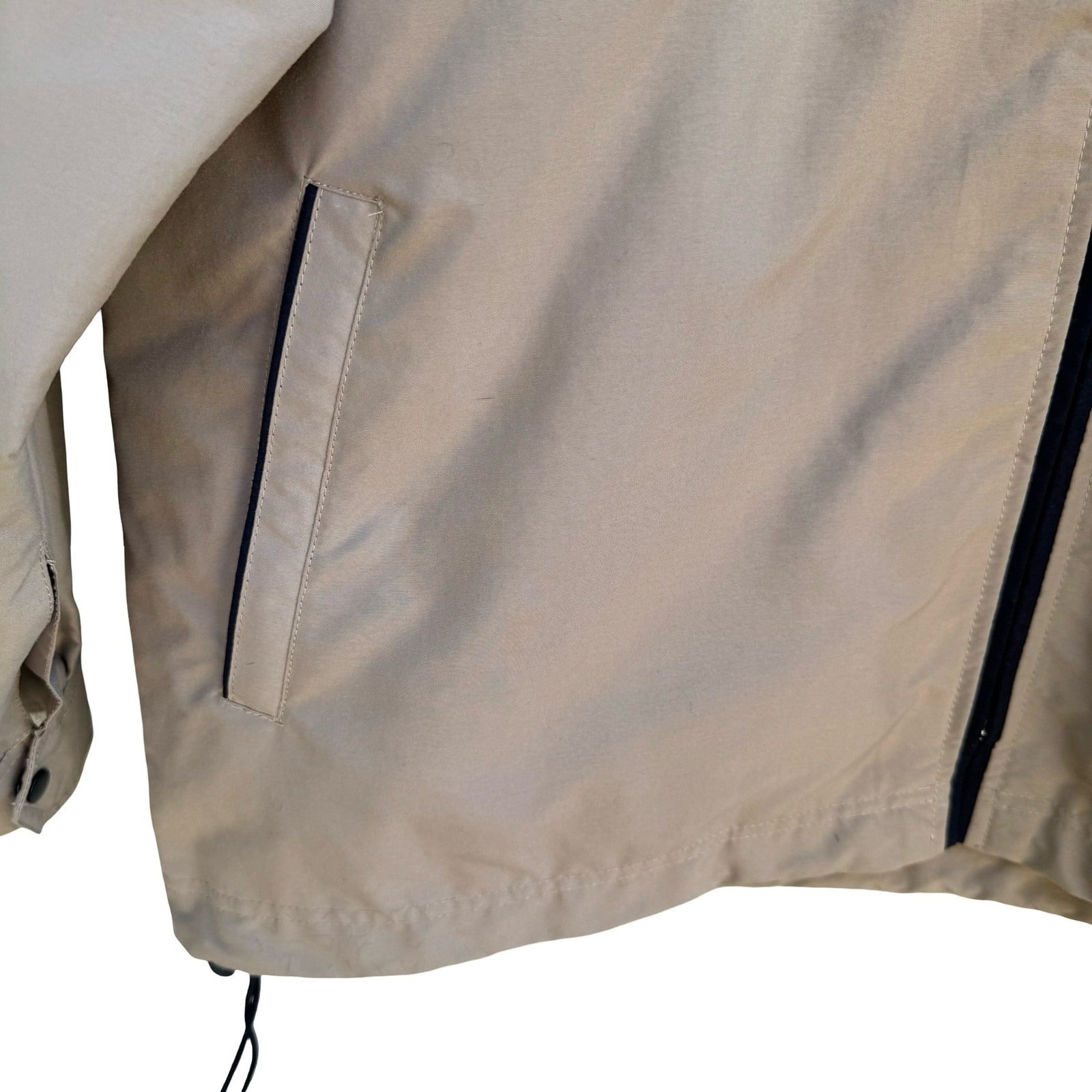 Technicolor Vintage 90s Harrington Windbreaker Bomber Jacket Tan Mens L Film