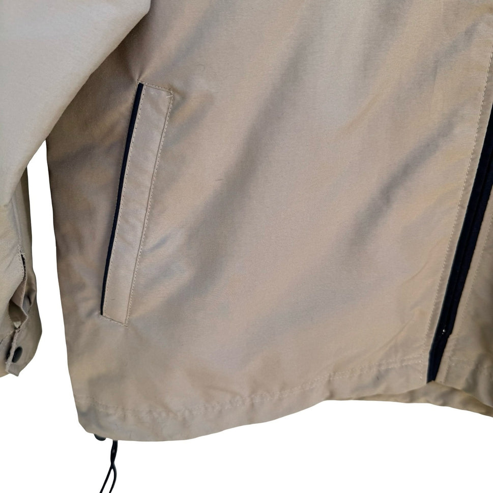 Technicolor Vintage 90s Harrington Windbreaker Bomber Jacket Tan Mens L Film