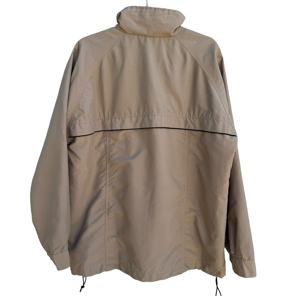 Technicolor Vintage 90s Harrington Windbreaker Bomber Jacket Tan Mens L Film