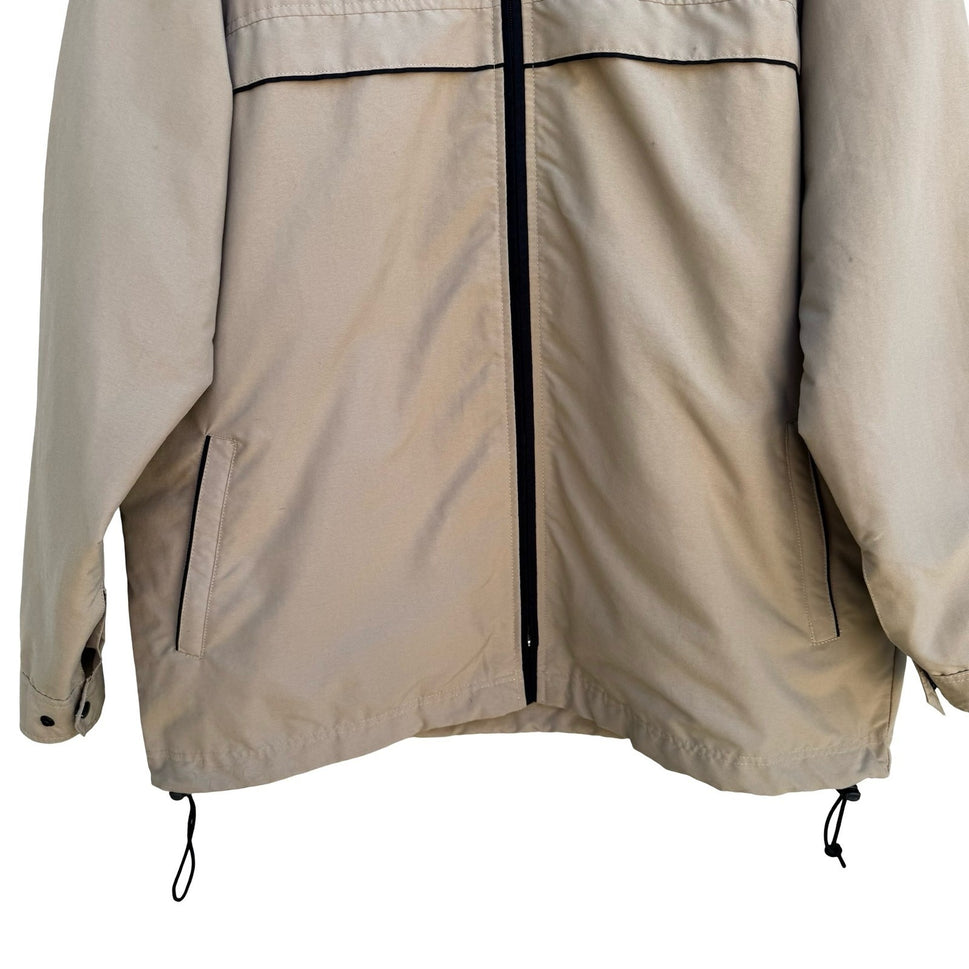 Technicolor Vintage 90s Harrington Windbreaker Bomber Jacket Tan Mens L Film