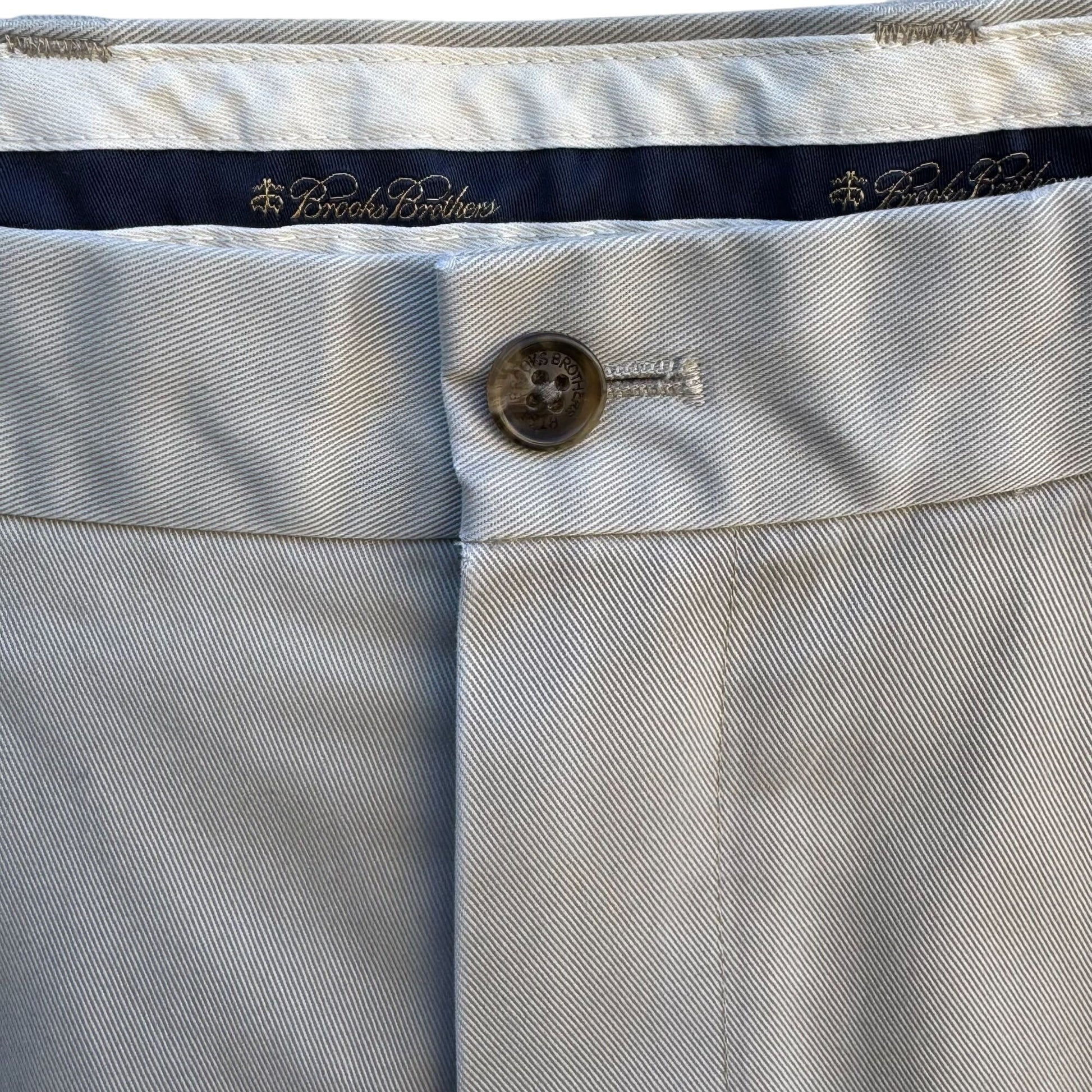 Brooks Brothers Advantage Chino Clark Mens Pants W31 L30 Preppy All Cotton Beige