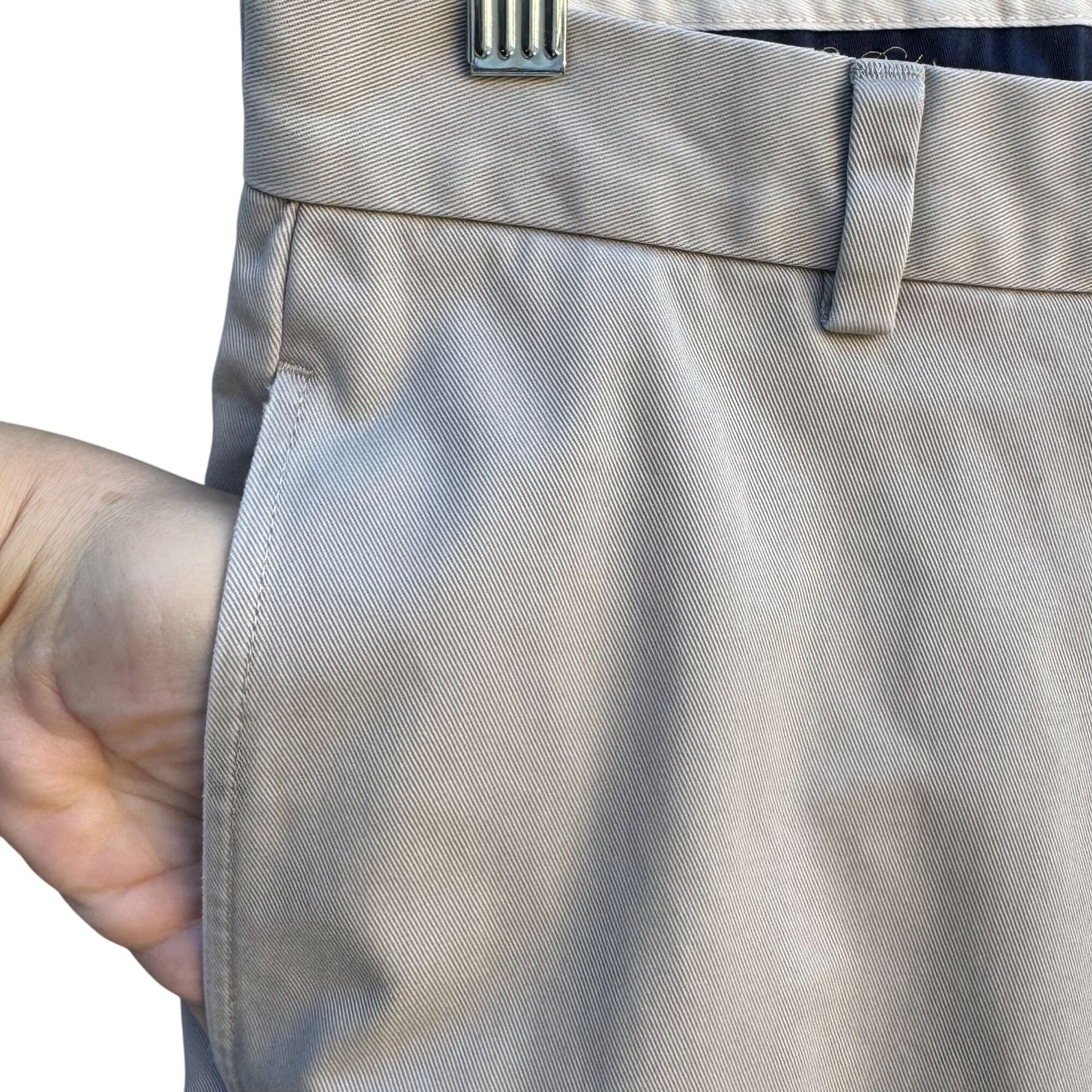 Brooks Brothers Advantage Chino Clark Mens Pants W31 L30 Preppy All Cotton Beige