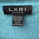Switch LXRI 100% Cashmere Quiet Luxury Preppy Coastal Minimalist Sweater Turquoise M 2 image